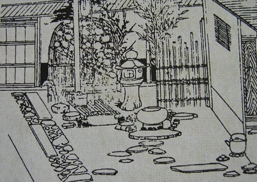 gravure jardin japonais